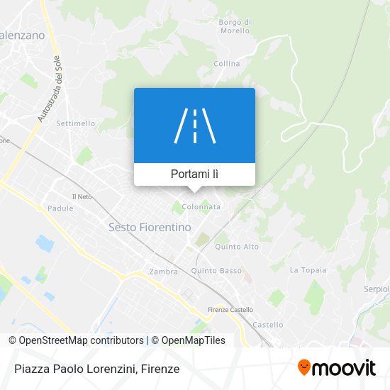 Mappa Piazza Paolo Lorenzini