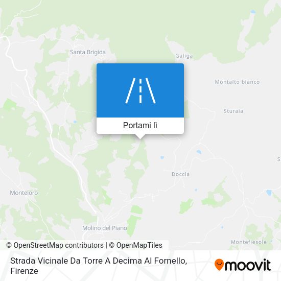 Mappa Strada Vicinale Da Torre A Decima Al Fornello