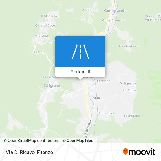 Mappa Via Di Ricavo