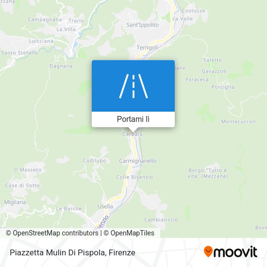 Mappa Piazzetta Mulin Di Pispola