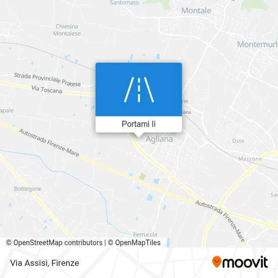 Mappa Via Assisi