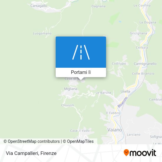Mappa Via Campalleri