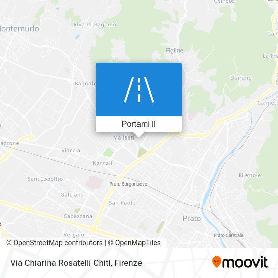 Mappa Via Chiarina Rosatelli Chiti