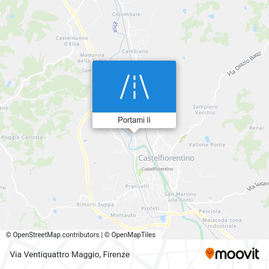 Mappa Via Ventiquattro Maggio