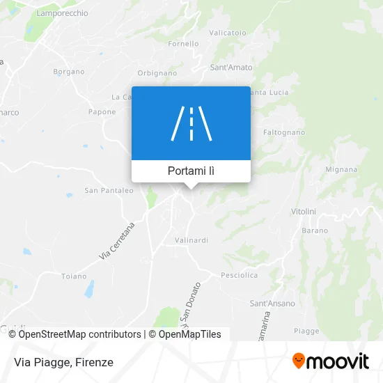 Mappa Via Piagge