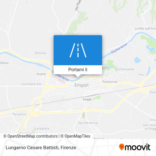 Mappa Lungarno Cesare Battisti