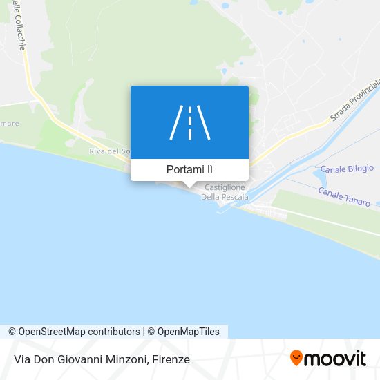 Mappa Via Don Giovanni Minzoni