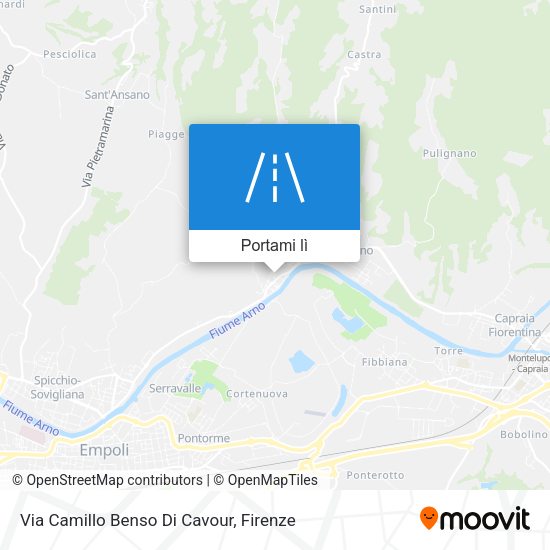Mappa Via Camillo Benso Di Cavour