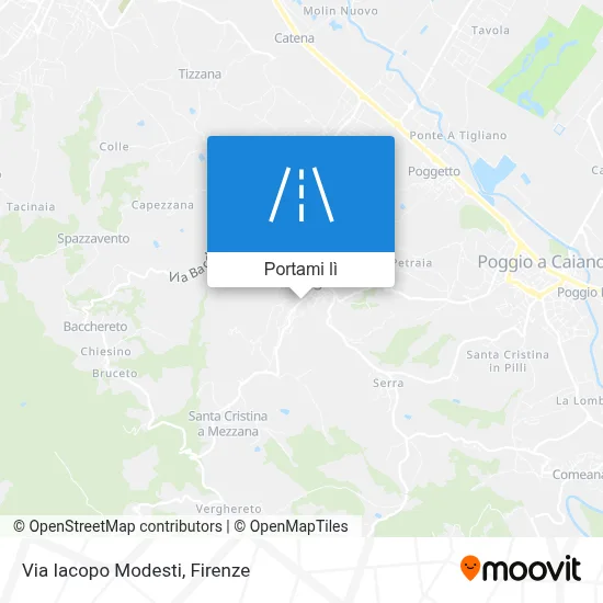 Mappa Via Iacopo Modesti