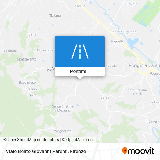 Mappa Viale Beato Giovanni Parenti