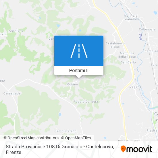 Mappa Strada Provinciale 108 Di Granaiolo - Castelnuovo