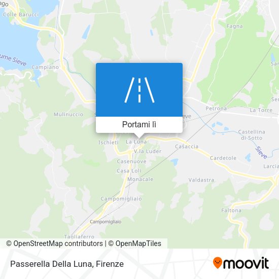 Mappa Passerella Della Luna