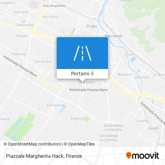 Mappa Piazzale Margherita Hack