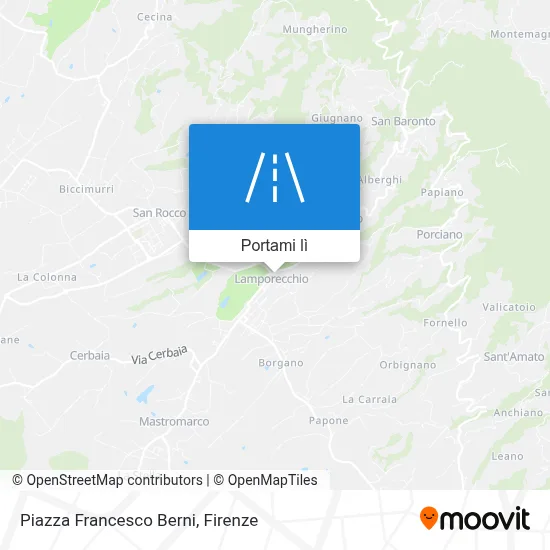 Mappa Piazza Francesco Berni