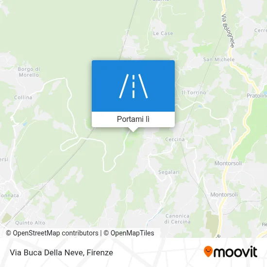 Mappa Via Buca Della Neve