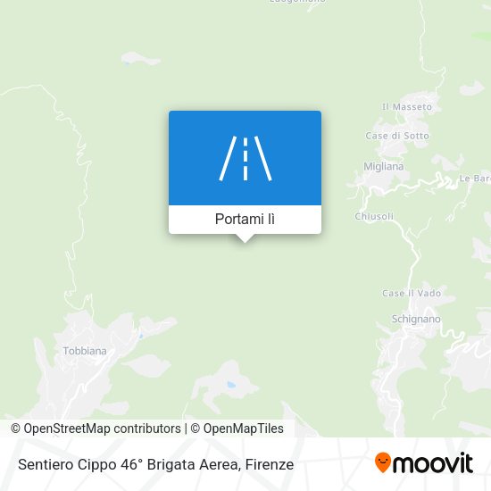 Mappa Sentiero Cippo 46° Brigata Aerea