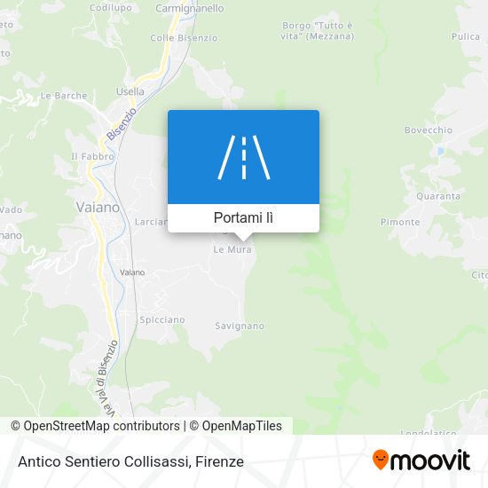 Mappa Antico Sentiero Collisassi