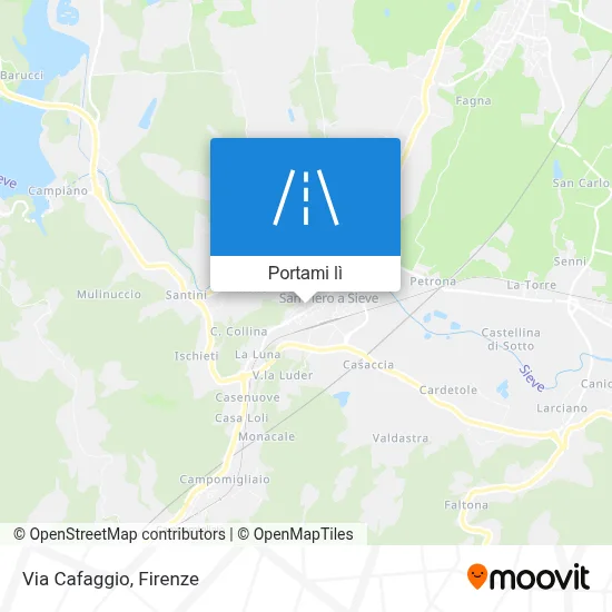 Mappa Via Cafaggio