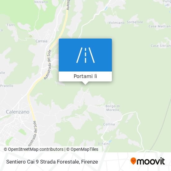Mappa Sentiero Cai  9  Strada Forestale