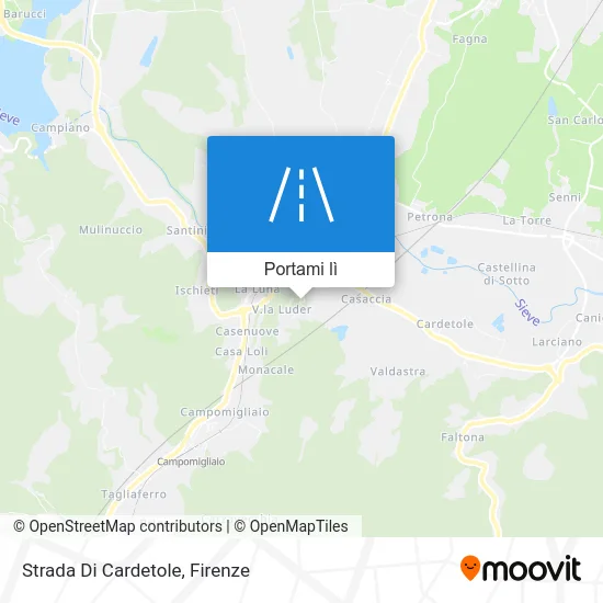 Mappa Strada Di Cardetole