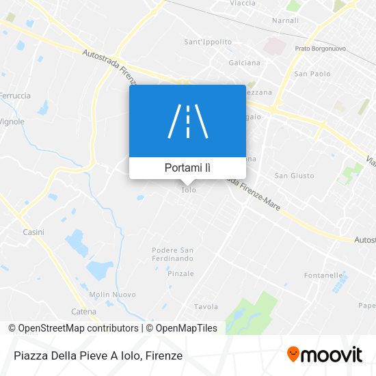 Mappa Piazza Della Pieve A Iolo