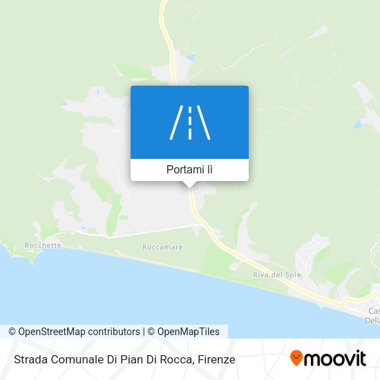 Mappa Strada Comunale Di Pian Di Rocca
