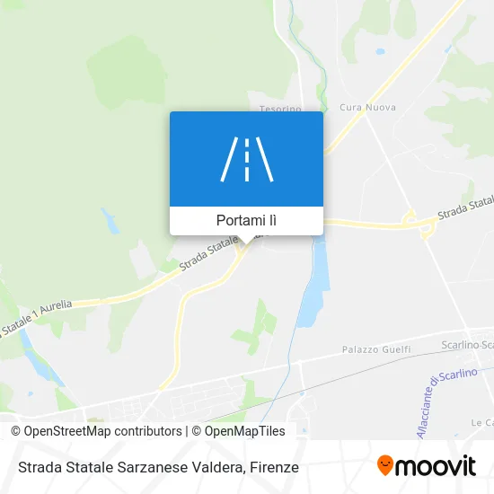 Mappa Strada Statale Sarzanese Valdera