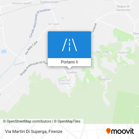 Mappa Via Martiri Di Superga