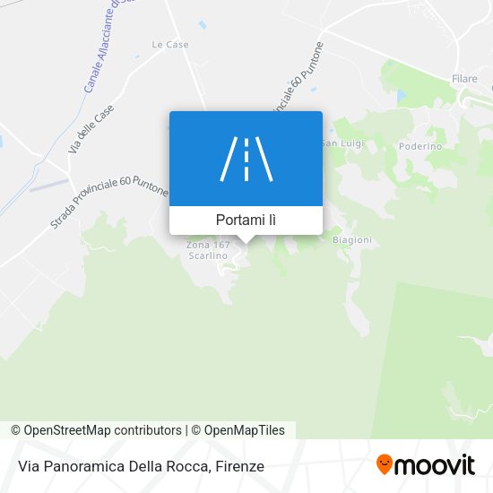 Mappa Via Panoramica Della Rocca