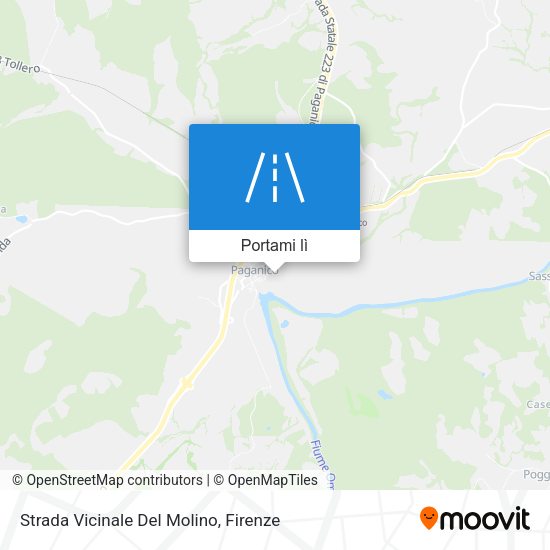 Mappa Strada Vicinale Del Molino