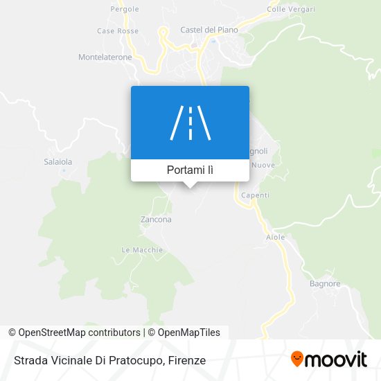 Mappa Strada Vicinale Di Pratocupo