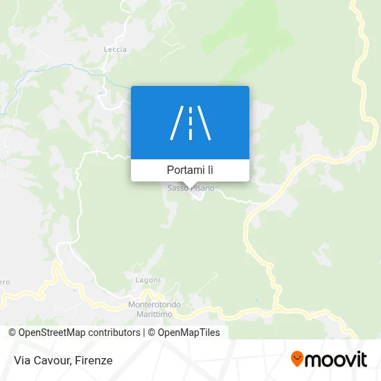 Mappa Via Cavour