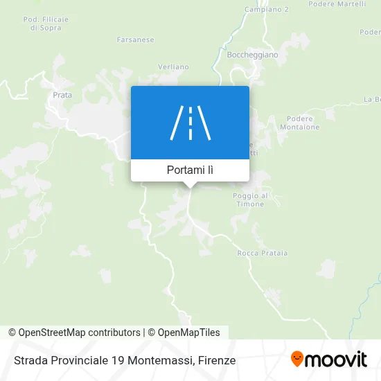 Mappa Strada Provinciale 19 Montemassi