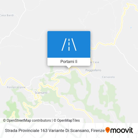 Mappa Strada Provinciale 163 Variante Di Scansano