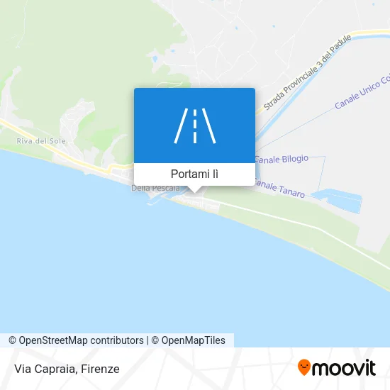 Mappa Via Capraia