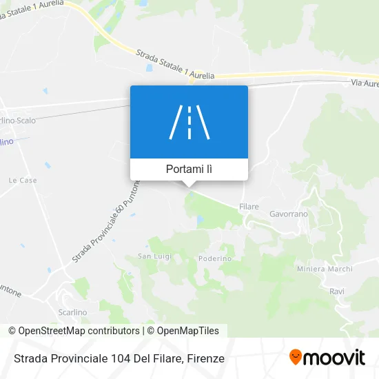 Mappa Strada Provinciale 104 Del Filare