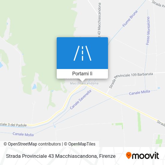 Mappa Strada Provinciale 43 Macchiascandona