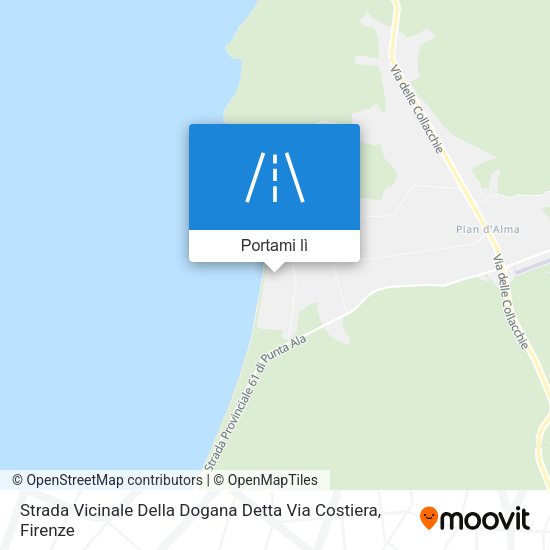 Mappa Strada Vicinale Della Dogana Detta Via Costiera