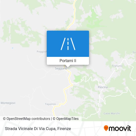 Mappa Strada Vicinale Di Via Cupa