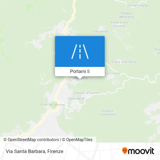 Mappa Via Santa Barbara
