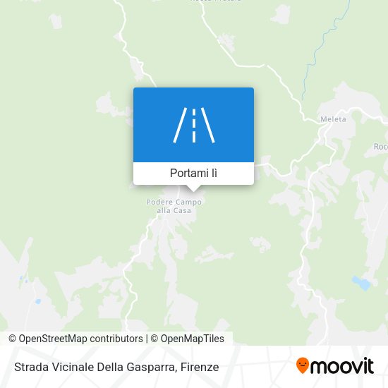 Mappa Strada Vicinale Della Gasparra