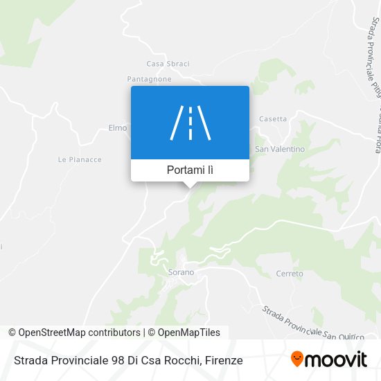 Mappa Strada Provinciale 98 Di Csa Rocchi