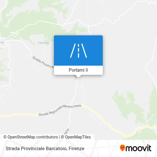 Mappa Strada Provinciale Barcatoio