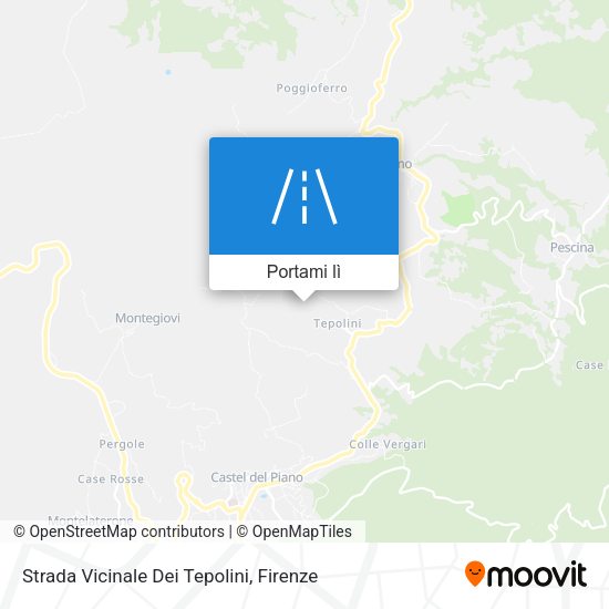 Mappa Strada Vicinale Dei Tepolini