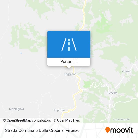 Mappa Strada Comunale Della Crocina