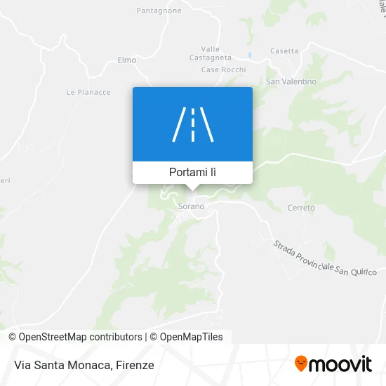 Mappa Via Santa Monaca