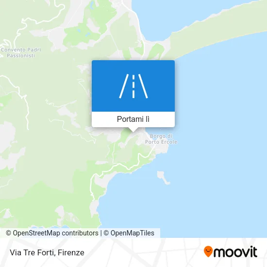 Mappa Via Tre Forti