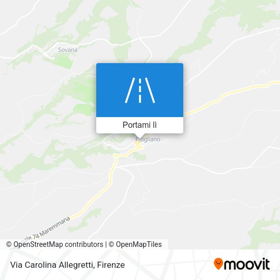 Mappa Via Carolina Allegretti