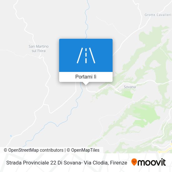 Mappa Strada Provinciale 22 Di Sovana- Via Clodia