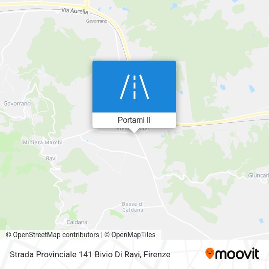 Mappa Strada Provinciale 141 Bivio Di Ravi